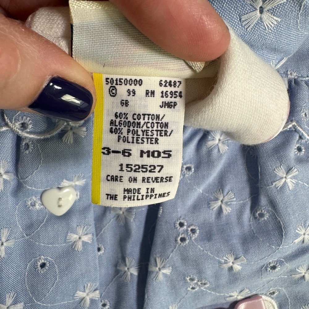 NWT Baby Togs Vintage Overall Set aside 3-6M - Picture 8 of 11